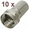 Sat F-Stecker Set 7mm budget 10St