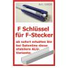 Sat F-Stecker Montage-Schrauber Sat Tool