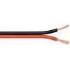 Audio Lautsprecher-Kabel 0,75 rot/schw.