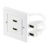 HDMI Wanddose mit 2x HDMI Anschluss