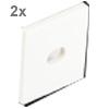 LED Leiste Aluminium-Profil Endkappen 2x