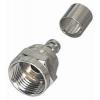 Sat F-Stecker Crimp 5mm + Ring 2 St&uuml;ck