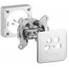 Antennensteckdose SAT+Kabel 4Loch 2dB AP