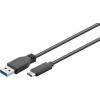 USB 3.0 Kabel Typ A > USB-C 0.5m black