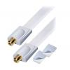 Sat Kabel Fensterdurchf&uuml;hrung HQ White