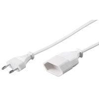 Strom-Verl&auml;ngerungskabel 2m Weiss 2-Pol