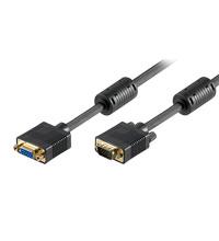 SVGA Kabel HQ M/F 15.0 m Ferrit