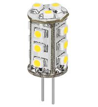 LED Leuchtmittel G4 rund kaltweiss 105Lm
