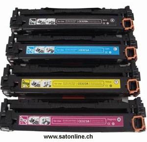 Toner zu HP CE323A Laser CM1415 magenta