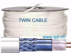 Sat Kabel TWIN mit 2 Adern  2x 5mm
