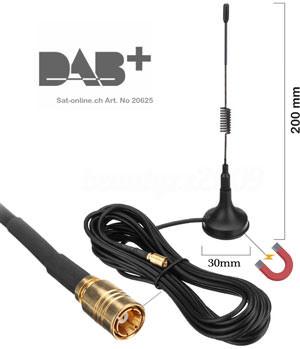 DAB+ Magnet Antenne Pro