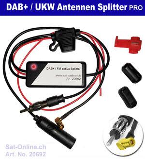 DAB+  Auto Antennen Splitter aktiv Pro