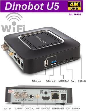 Dinobot U5 Mini UHD IPTV Sat Hybrid Rec.