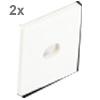 LED Leiste Aluminium-Profil Endkappen 2x