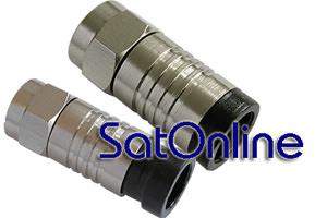 Sat F-Stecker Kompression 7mm HQ  2 St