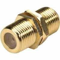 Sat F-Stecker Kupplung W/W  Gold Edition