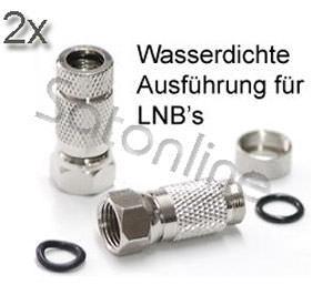 Sat F-Stecker 7,0mm HQ 2 Stück