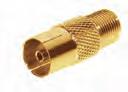 Sat F-Buchse auf IEC Buchse GOLD