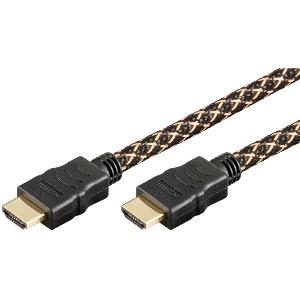 HDMI Kabel Highspeed Nylon 1m  4K ready