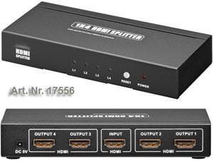 HDMI Splitter von 1 HDMI auf 4 HDMI HQ