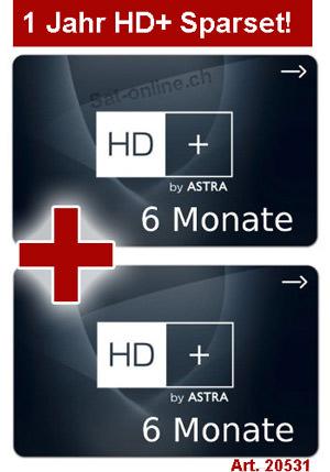 Sat Pay-TV HD Plus 1 Jahr (2x 6 Monate)