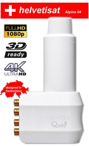 Sat LNB quad Helvetisat UHD