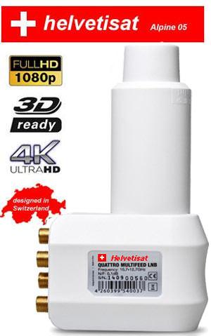 Sat LNB  quattro  Helvetisat UHD 4K