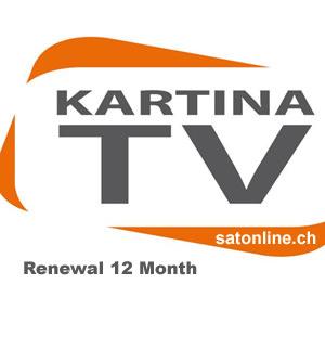 IPTV Kartina TV Verl&auml;ngerung 12 Monate