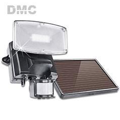 LED Solarstrahler schwarz mit Bewegungsm