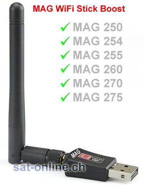 IPTV  MAG WiFi Stick Spezial  ext. Ant.