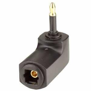 SPDIF Winkelstecker 3.5mm mini-Toslink