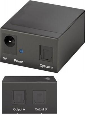 SPDIF Splitter 1x Toslink In 2x out