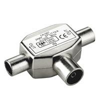 IEC T-St&uuml;ck Doppelstecker 2xSt / 1xBu