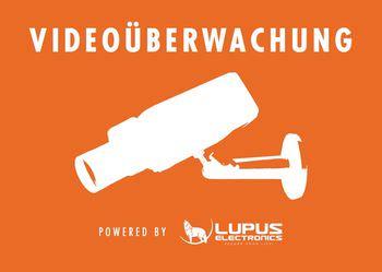Alarm Zubeh&ouml;r Lupus Aufkleber Video